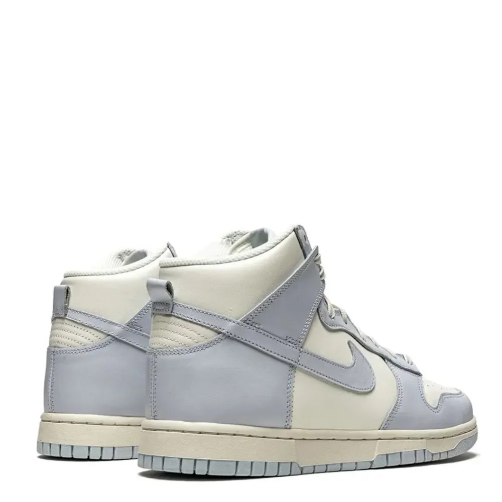 Nike Dunk High 'Football Grey' High-Top Sneakers in White and Gray